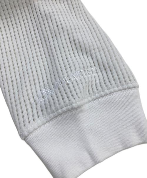 SUPREME（シュプリーム）SUPREME (シュプリーム) Polartec Mesh L/S Football Top　ポーラテックメッシュ　ロングスリーブ　フットボールトップ ホワイト サイズ:SIZE Mの古着・服飾アイテム