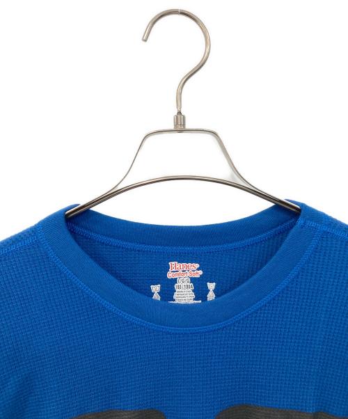 SUPREME（シュプリーム）SUPREME (シュプリーム) Hanes (ヘインズ) Bone Thermal crew/ボーンズ・サーマル・クルー ブルー サイズ:SIZE Lの古着・服飾アイテム