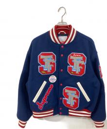 SUPREME（シュプリーム）の古着「Drill Team Varsity Jacket」｜ブルー×レッド