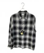 TOWN CRAFTタウンクラフト）の古着「60S OPEN COLLAR SHIRT/オープンカラーシャツ」｜グレー