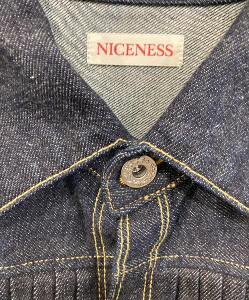 NICENESS（ナイスネス）NICENESS (ナイスネス) Pleated Tracker Jacket/プリーツトラッカージャケット インディゴ サイズ:SIZE Lの古着・服飾アイテム