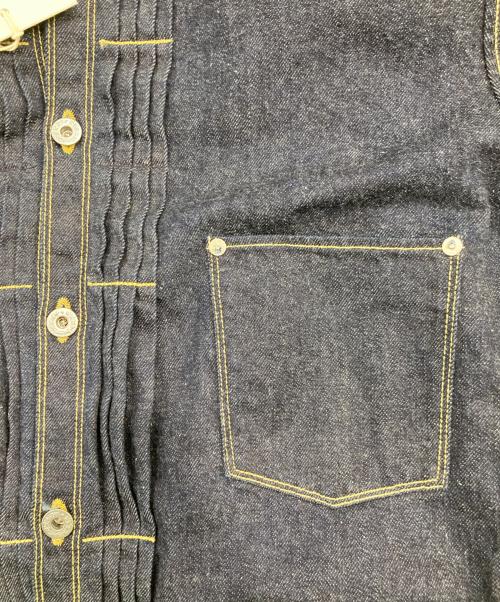 NICENESS（ナイスネス）NICENESS (ナイスネス) Pleated Tracker Jacket/プリーツトラッカージャケット インディゴ サイズ:SIZE Lの古着・服飾アイテム