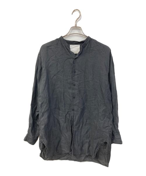 RE-PURPOSE（リパーパス）RE-PURPOSE (リパーパス) バンドカラーシャツ ブラック サイズ:SIZE Mの古着・服飾アイテム