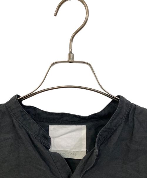 RE-PURPOSE（リパーパス）RE-PURPOSE (リパーパス) バンドカラーシャツ ブラック サイズ:SIZE Mの古着・服飾アイテム