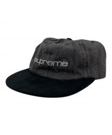 SUPREME（シュプリーム）の古着「Denim Suede Compact Logo 6-Panel」｜グレー