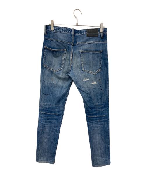 NUMBER (N)INE（ナンバーナイン）NUMBER (N)INE (ナンバーナイン) ダメージ加工デニムパンツ インディゴ サイズ:SIZE Mの古着・服飾アイテム