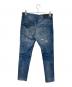 NUMBER (N)INE (ナンバーナイン) ダメージ加工デニムパンツ インディゴ サイズ:SIZE M：15000円
