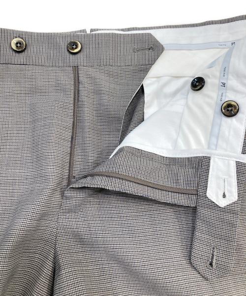 PT TORINO（ピーティートリノ）PT TORINO (ピーティートリノ) ノープリーツ スラックス グレー サイズ:SIZE 50 未使用品の古着・服飾アイテム