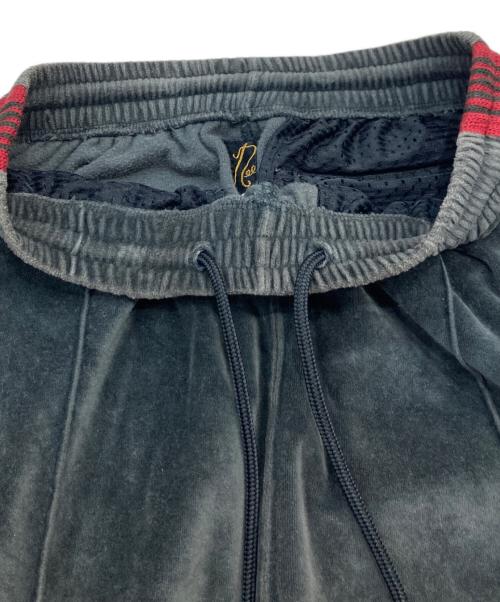 Needles（ニードルズ）Needles (ニードルズ) ベロアトラックパンツ グレー×レッド サイズ:SIZE XSの古着・服飾アイテム