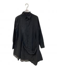 Y's（ワイズ）の古着「ロングシャツ」｜ブラック