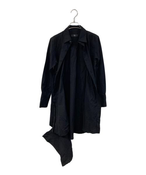 Y's（ワイズ）Y's (ワイズ) ロングシャツ ブラック サイズ:FREEの古着・服飾アイテム