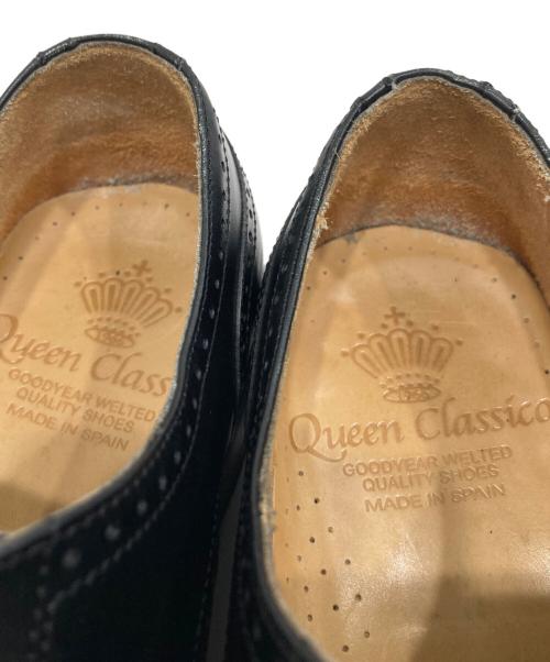 QUEEN CLASSICO（クインクラシコ）QUEEN CLASSICO (クインクラシコ) ストレートチップシューズ ブラック サイズ:7の古着・服飾アイテム