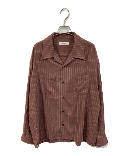 EXODUS（エクソダス）EXODUS (エクソダス) ストライプシャツ ブラウン サイズ:SIZE Mの古着・服飾アイテム