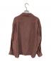 EXODUS (エクソダス) ストライプシャツ ブラウン サイズ:SIZE M：5000円
