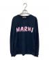 MARNI（マルニ）の古着「ロゴロングスリーブカットソー」｜ネイビー