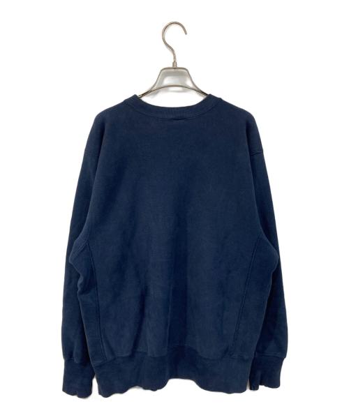 Champion REVERSE WEAVE（チャンピオン リバース ウィーブ）Champion REVERSE WEAVE (チャンピオン リバース ウィーブ) 90’s 2段カレッジプリント リバースウィーブスウェット ネイビー サイズ:Lの古着・服飾アイテム