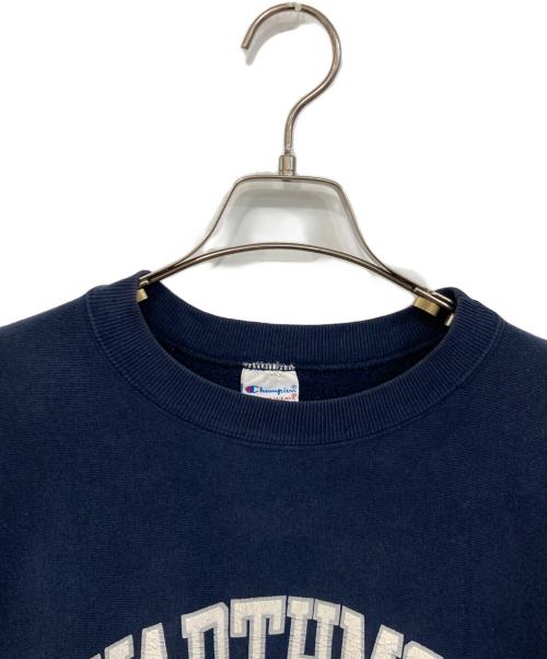 Champion REVERSE WEAVE（チャンピオン リバース ウィーブ）Champion REVERSE WEAVE (チャンピオン リバース ウィーブ) 90’s 2段カレッジプリント リバースウィーブスウェット ネイビー サイズ:Lの古着・服飾アイテム