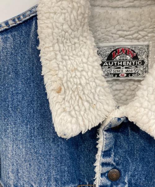 LEVI'S（リーバイス）LEVI'S (リーバイス) 裏ボアデニムジャケット インディゴ サイズ:42の古着・服飾アイテム