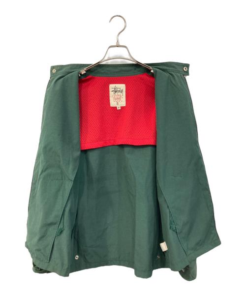 stussy（ステューシー）stussy (ステューシー) スタンドカラージップジャケット グリーン サイズ:SIZE Mの古着・服飾アイテム