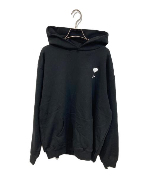 BLACKPINK（ブラックピンク）BLACKPINK (ブラックピンク) FRAGMENT (フラッグメント) コラボパーカー ブラック サイズ:SIZE XLの古着・服飾アイテム