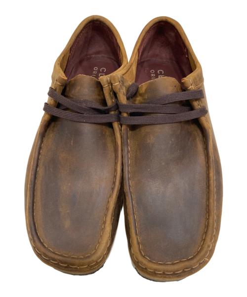 CLARKS（クラークス）CLARKS (クラークス) レザーワラビーシューズ ブラウン サイズ:26.5の古着・服飾アイテム