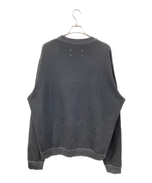 Maison Margiela（メゾンマルジェラ）Maison Margiela (メゾンマルジェラ) ヴィンテージ加工ロゴスウェット ブラック サイズ:SIZE 44の古着・服飾アイテム