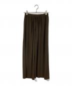 Plageプラージュ）の古着「Jersey Drape パンツ/ジャージ・ドレープパンツ」｜カーキ