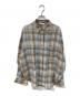 EVERYDAY I LIKE.（エヴリデイ アイ ライク）の古着「Vi/Li Check Wash シャツ/ヴィスコース/リネン チェック ウォッシュ シャツ」｜ベージュ×ブルー