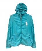 POLO RALPH LAURENポロ・ラルフローレン）の古着「ビッグポニージップパーカー」｜ブルー