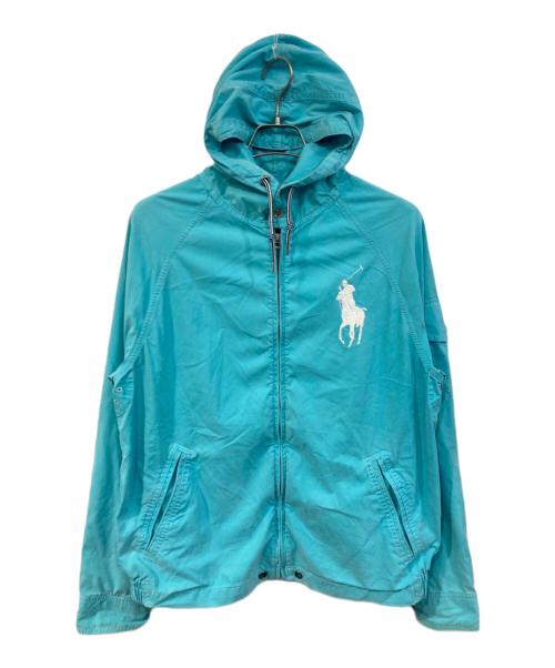 POLO RALPH LAUREN（ポロ・ラルフローレン）POLO RALPH LAUREN (ポロ・ラルフローレン) ビッグポニージップパーカー ブルー サイズ:SIZE Mの古着・服飾アイテム
