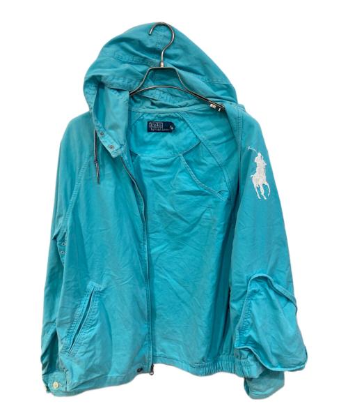 POLO RALPH LAUREN（ポロ・ラルフローレン）POLO RALPH LAUREN (ポロ・ラルフローレン) ビッグポニージップパーカー ブルー サイズ:SIZE Mの古着・服飾アイテム
