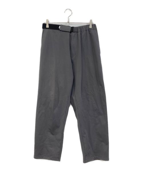 Graphpaper（グラフペーパー）Graphpaper Compact Ponte Slim Weisted Wide Tapered Chef Pants/コンパクト ポンチ スリム ウェイステッド ワイド テーパード シェフ パンツ グレー サイズ:SIZE 0/Sの古着・服飾アイテム