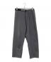 Graphpaper（グラフペーパー）の古着「Compact Ponte Slim Weisted Wide Tapered Chef Pants/コンパクト ポンチ スリム ウェイステッド ワイド テーパード シェフ パンツ」｜グレー