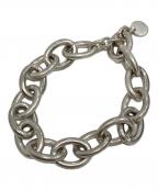 s'yteサイト）の古着「BRASS CHAIN MANTEL BRACELET/ブラス チェーン マンテル ブレスレット」｜シルバー