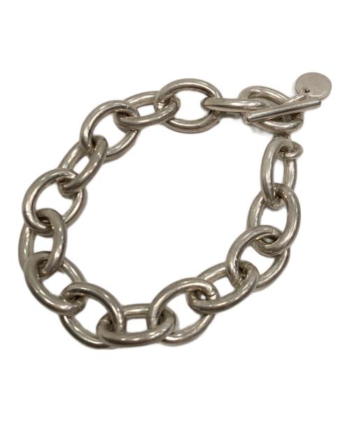 s'yte（サイト）s'yte (サイト) BRASS CHAIN MANTEL BRACELET/ブラス チェーン マンテル ブレスレット シルバーの古着・服飾アイテム