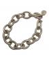 s'yte (サイト) BRASS CHAIN MANTEL BRACELET/ブラス チェーン マンテル ブレスレット シルバー：8000円