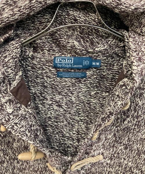 POLO RALPH LAUREN（ポロ・ラルフローレン）POLO RALPH LAUREN (ポロ・ラルフローレン) トグルニットパーカー ブラウン サイズ:SIZE Mの古着・服飾アイテム