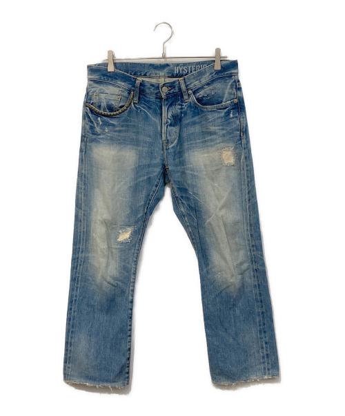 Hysteric Glamour（ヒステリックグラマー）Hysteric Glamour (ヒステリックグラマー) スタッズスキニーパンツ インディゴ サイズ:SIZE 32の古着・服飾アイテム