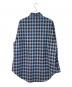 STUDIO DOE (スタジオドゥ) オーバーサイズチェックシャツ ブルー×ブラウン サイズ:SIZE S：5000円