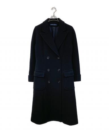 RALPH LAUREN ラルフローレン ブラックウォッチダブルアルスターコート 中古・古着通販】RALPH LAUREN (ラルフローレン) カシミヤ混ダブル