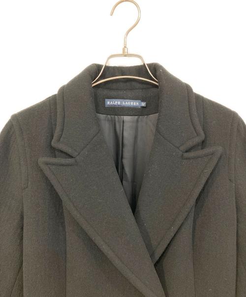 RALPH LAUREN（ラルフローレン）RALPH LAUREN (ラルフローレン) カシミヤ混ダブルコート ブラック サイズ:SIZE 5fの古着・服飾アイテム