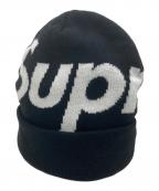 SUPREMEシュプリーム）の古着「BIG LOGO BEANIE/ビッグロゴビーニー」｜ブラック