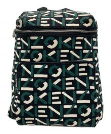 KENZO（ケンゾー）の古着「総柄リュック」｜グリーン