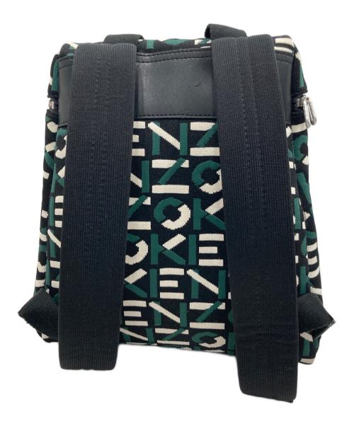 KENZO（ケンゾー）KENZO (ケンゾー) 総柄リュック グリーンの古着・服飾アイテム