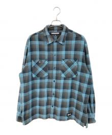NEIGHBORHOOD（ネイバーフッド）の古着「HALF HOMBRE CHECK SHIRT/ハーフ オンブレ チェック シャツ」｜ブルー