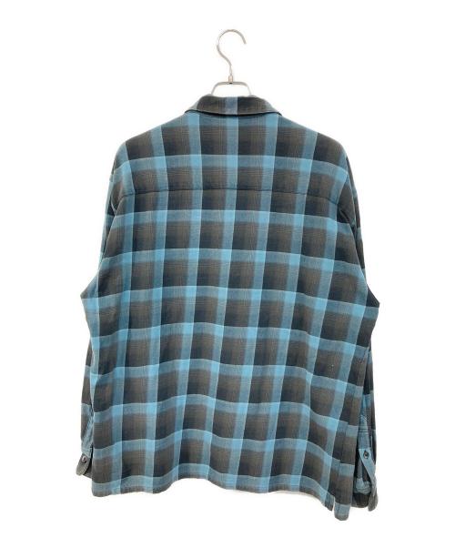 NEIGHBORHOOD（ネイバーフッド）NEIGHBORHOOD (ネイバーフッド) HALF HOMBRE CHECK SHIRT/ハーフ オンブレ チェック シャツ ブルー サイズ:SIZE Lの古着・服飾アイテム