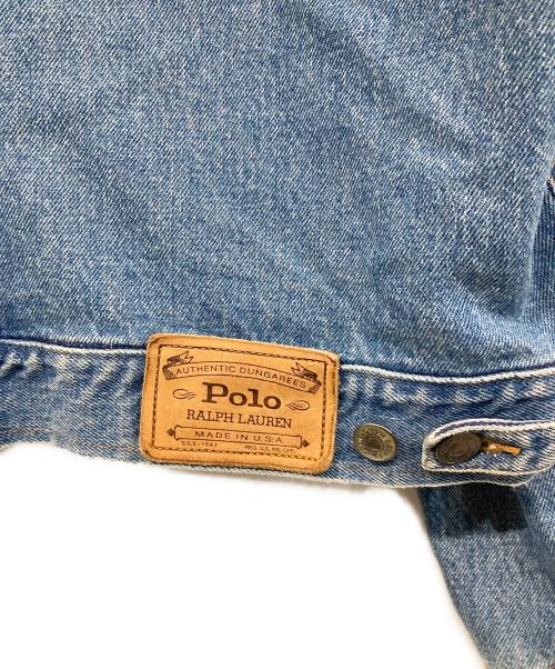 POLO RALPH LAUREN（ポロ・ラルフローレン）POLO RALPH LAUREN (ポロ・ラルフローレン) ダブルポケットデニムジャケット インディゴ サイズ:SIZE Mの古着・服飾アイテム