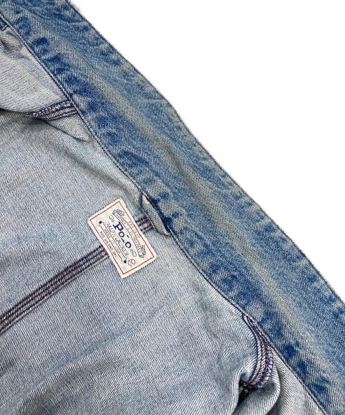 POLO RALPH LAUREN（ポロ・ラルフローレン）POLO RALPH LAUREN (ポロ・ラルフローレン) ダブルポケットデニムジャケット インディゴ サイズ:SIZE Mの古着・服飾アイテム