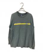 stussyステューシー）の古着「長袖カットソー」｜グレー