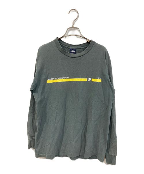 stussy（ステューシー）stussy (ステューシー) 長袖カットソー グレー サイズ:SIZE Mの古着・服飾アイテム